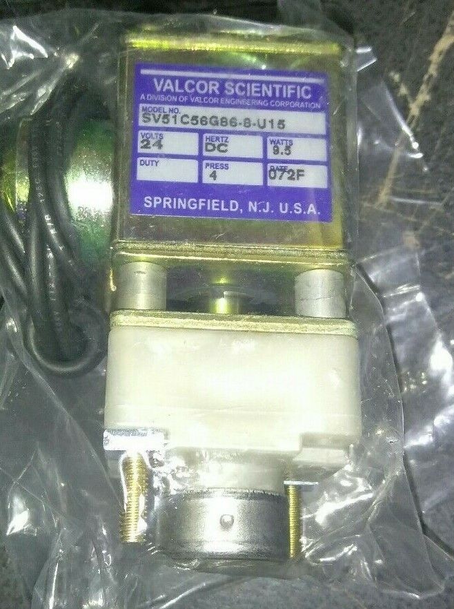 NEW Valcor Scientific Solenoid Valve SV51C56G86-8-U15