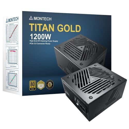 Montech TITANGOLD1200W Titan Gold - Power Supply - Premium High-end Atx, Gaming