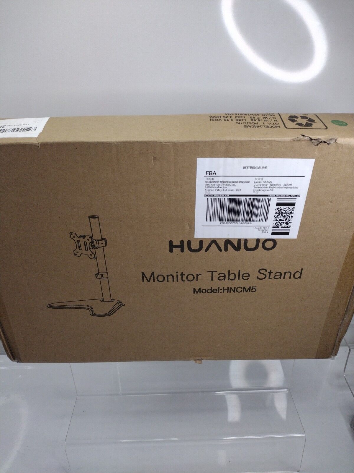 HUANUO Single Monitor Stand Desk Mount Fully Adjustable 