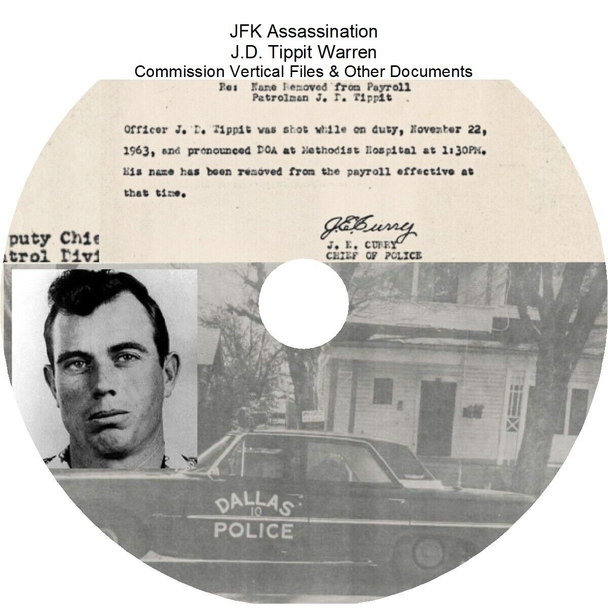 JFK Assassination: J.D. Tippit Warren Commission Vertical Files & Other Docs