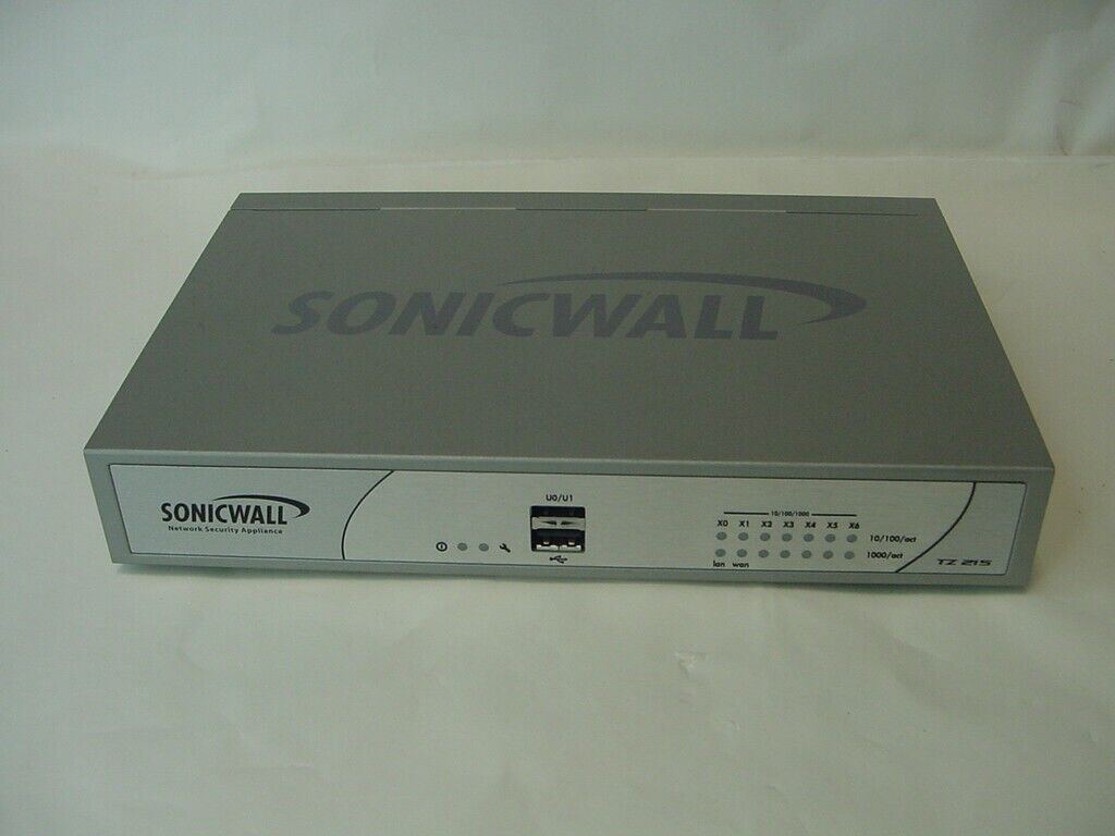 SONICWALL TZ215 NETWORKS SECURITY APPLIANCE APL24-08E - NO POWER CORD