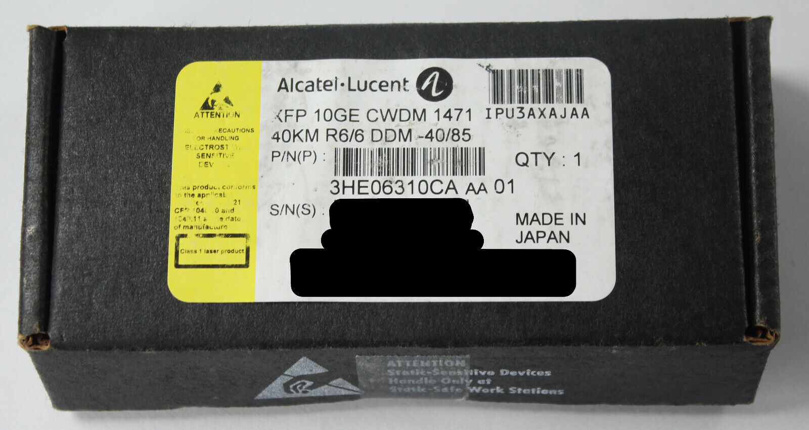 Alcatel-Lucent  XFP 10GE 3HE06310CA Module IPU3AXAJAA