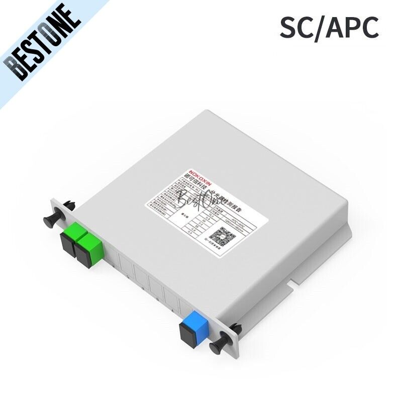 SC APC 1x2/4/8/16/32 1:16 PLC Fiber Optical Splitter SM FTTH CATV Splitter 1:32