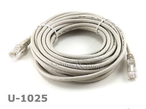 Intellinet 25ft CAT5E UTP Ethernet RJ45 Patch Cable, Gray