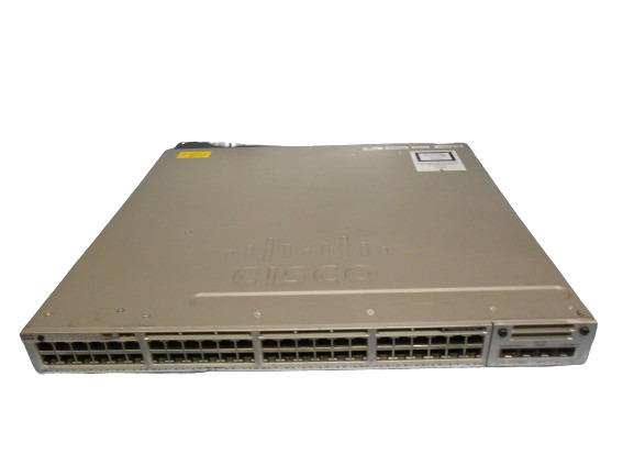 Cisco WS-C3850-48F-L 48-Port PoE+ Gigabit Network Switch w/ 1x PSU C3850-NM-4-1G
