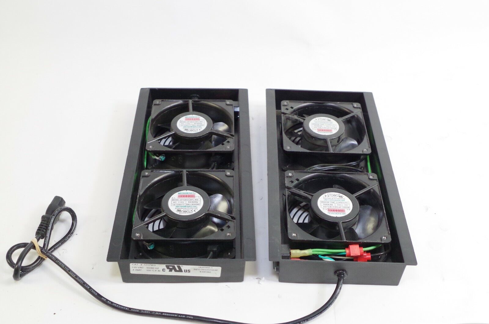 Great Lakes 7217-WS Rack Cooling Fan Units Pairs UF12A12