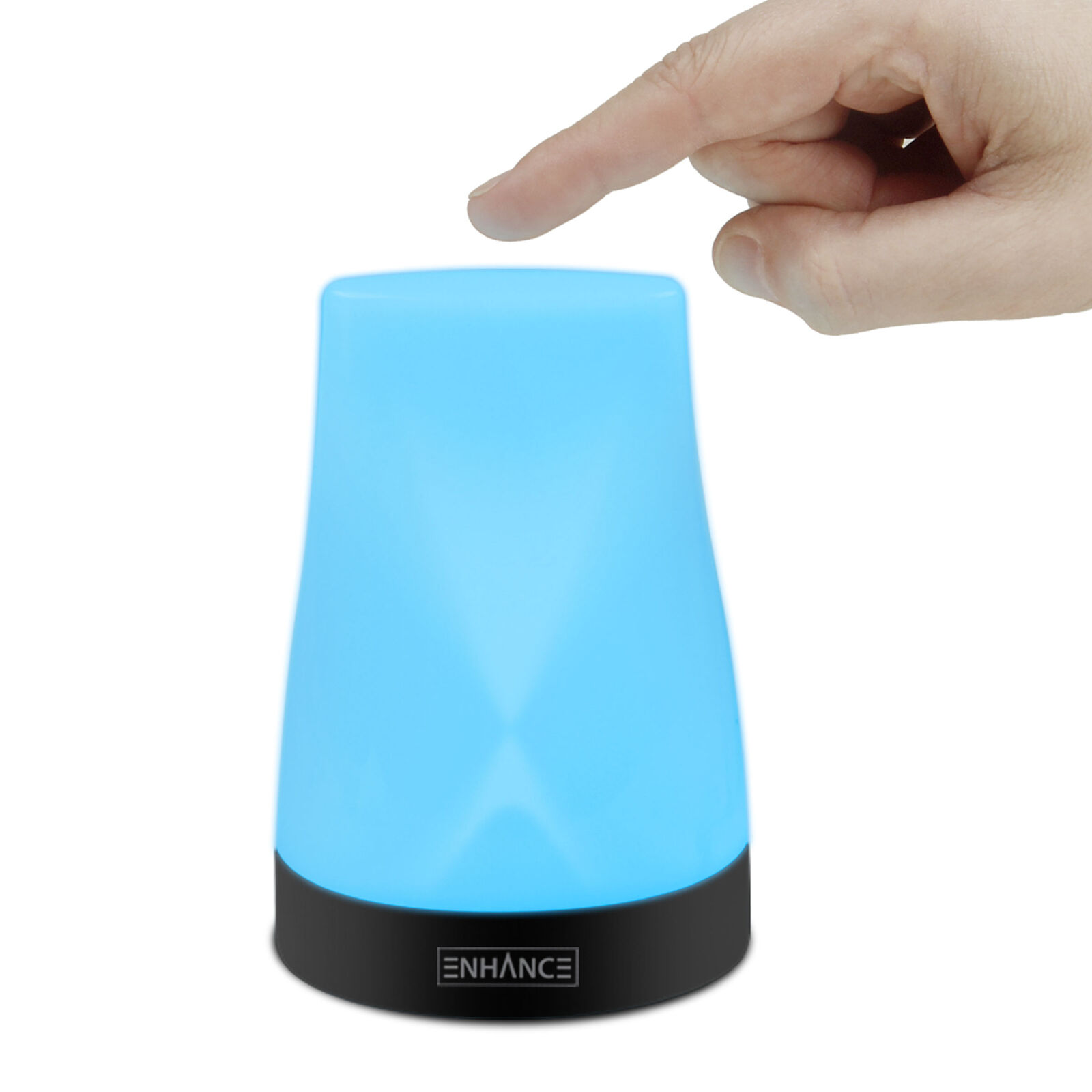 Portable Bedside Night Light Lamp with Color LED\'s & Rechargeable Battery