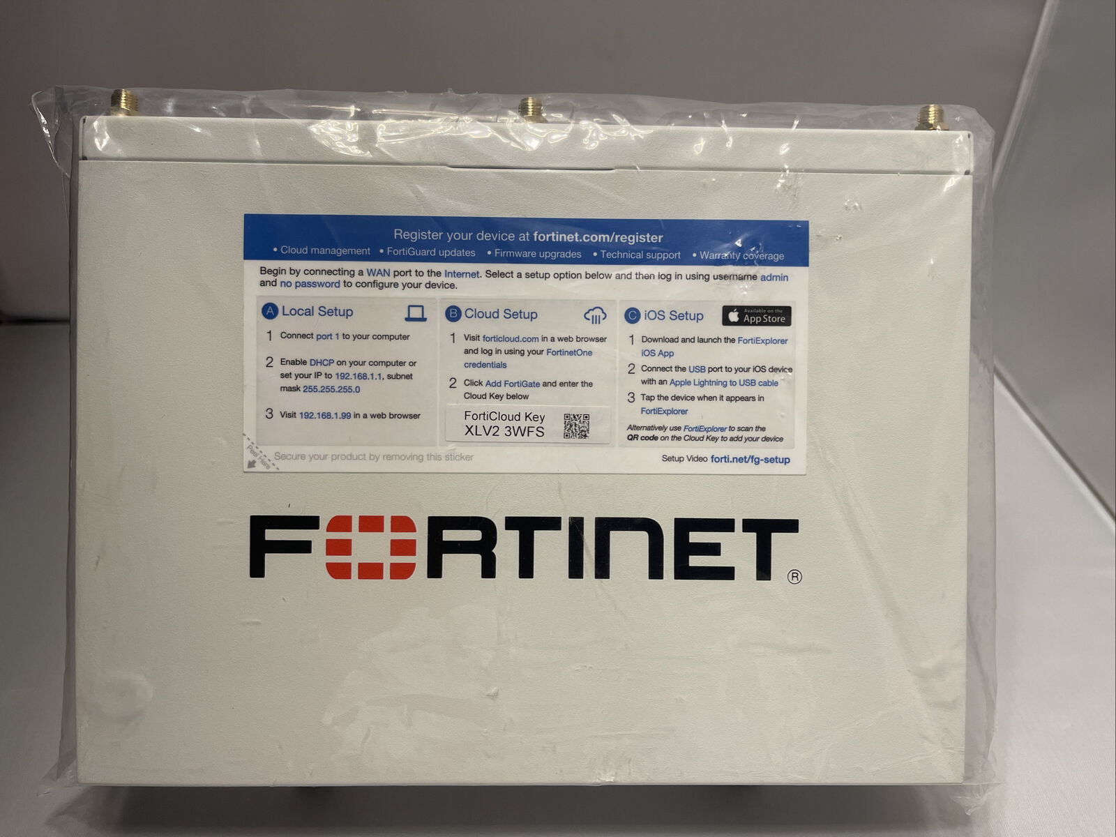FORTINET FortiWiFi-60F Firewall w/ 1YR 24x7 FortiCare UTP (FWF-60F-BDL-950-12)