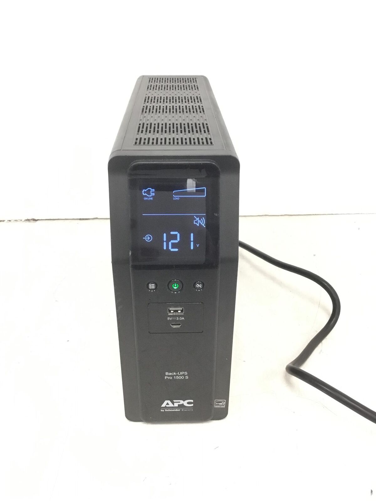 APC Back-UPS PRO 1500 S BR1500MS10 Outlets UPS w/Cable,BatteryCarrier,no Battery