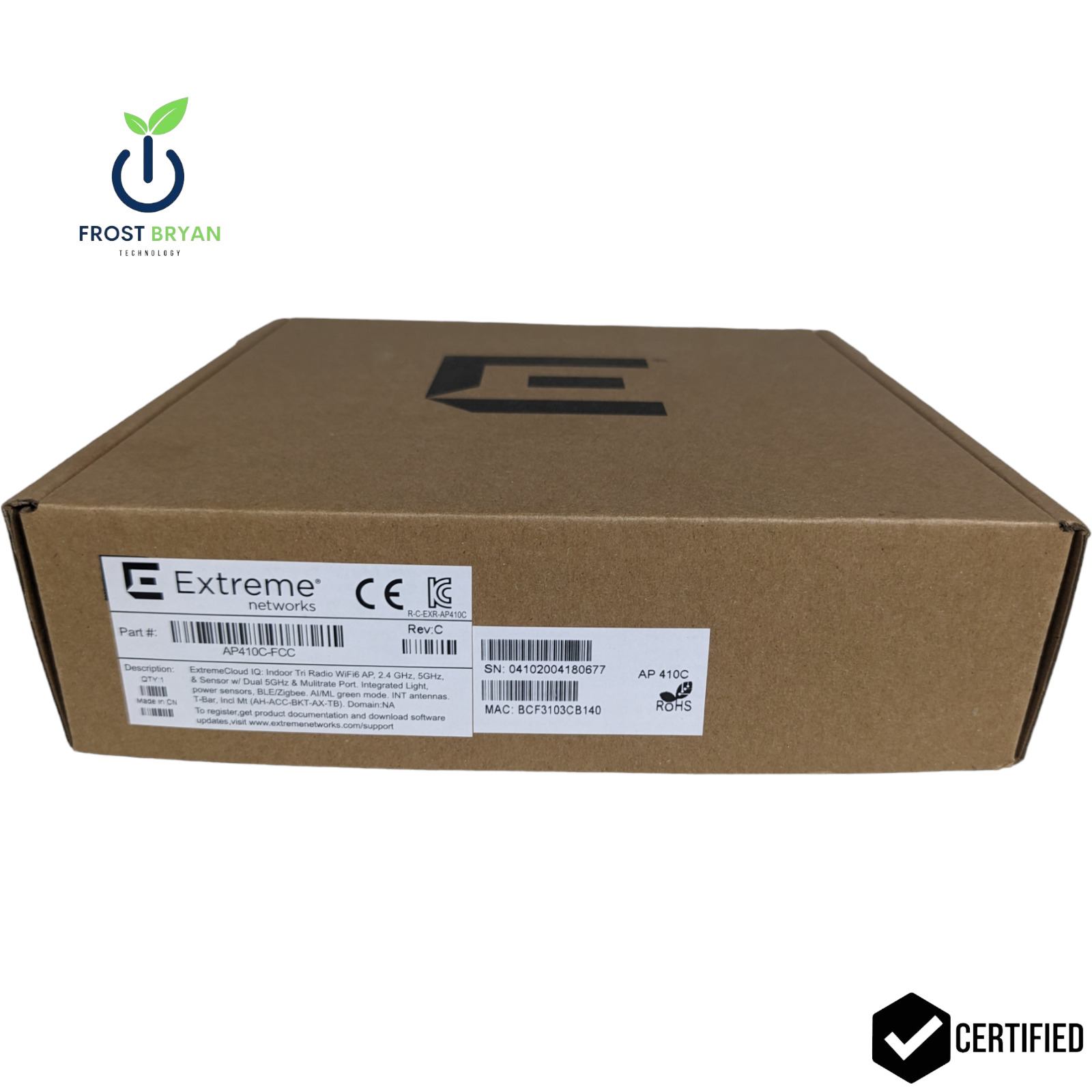 New OPEN BOX Extreme Networks Extreme AP410C-1-FCC Wireless WiFi6 Access Point