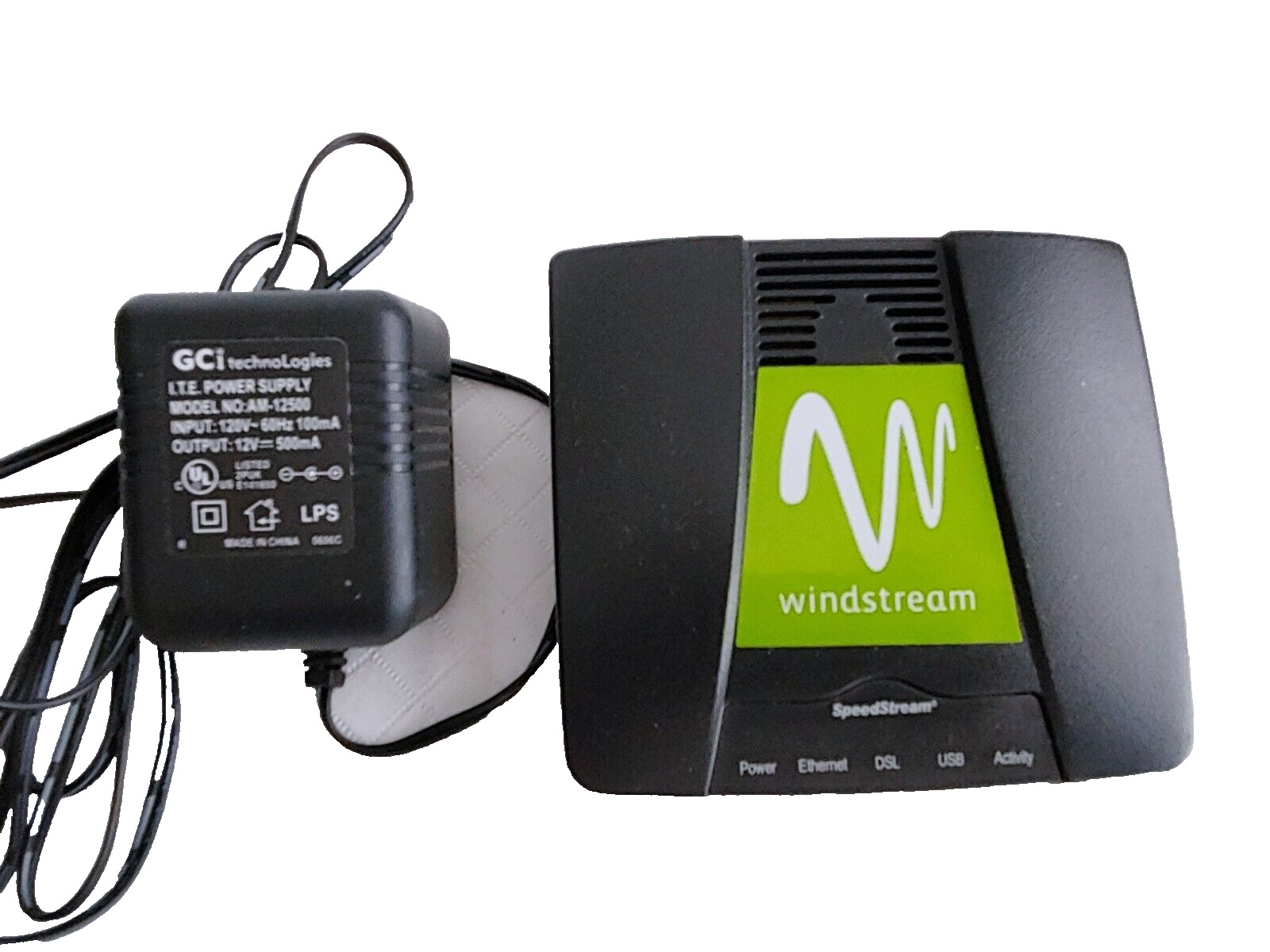 SIEMENS Windstream Speedstream 4200 Multi VC DSL Modem + AC Adapter #21718