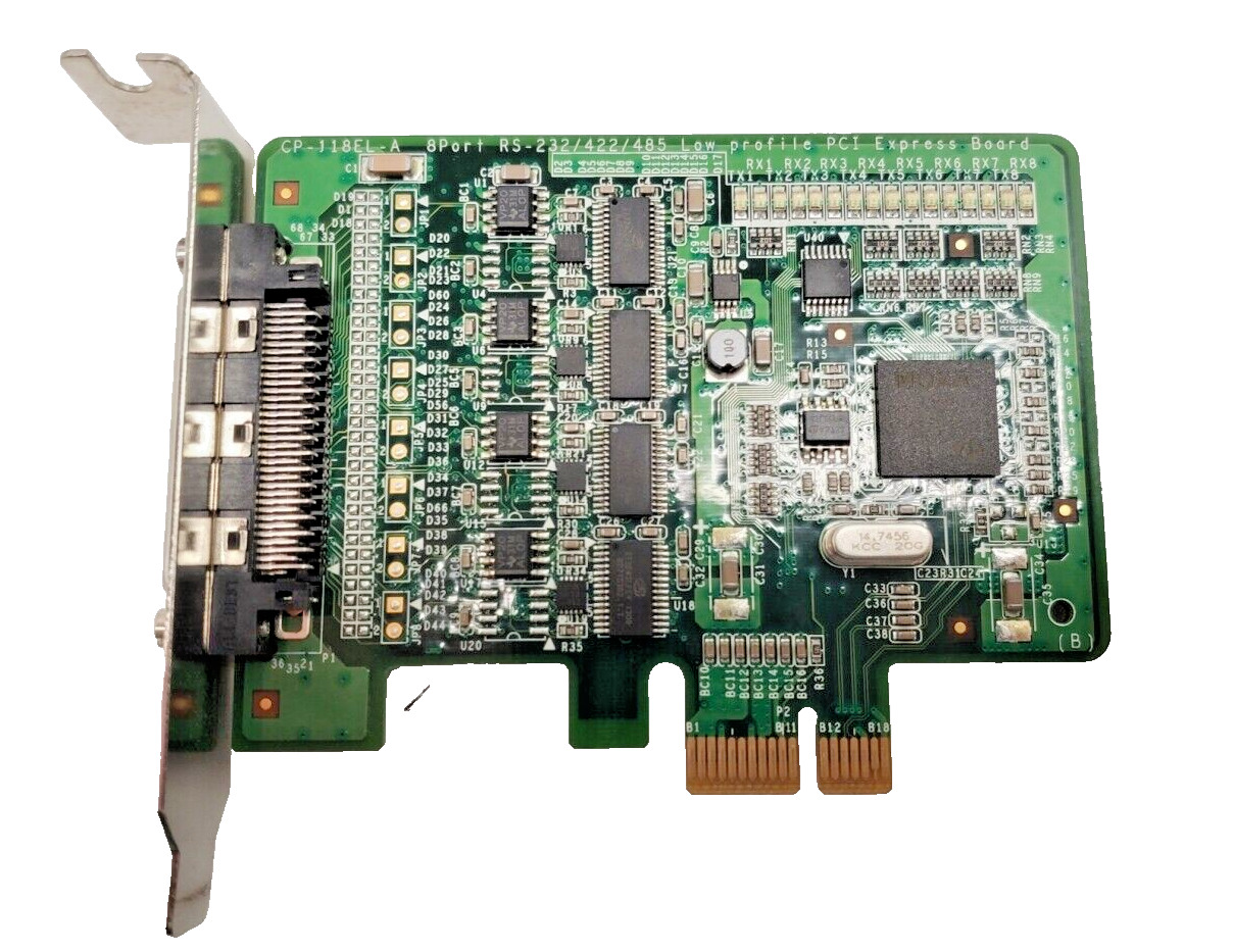 Moxa  CP-118EL-A 8-port RS-232/422/485 PCI Express x1 Serial Board SFF
