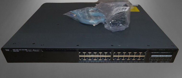 Cisco Catalyst WS-C3650-24PD-S Gigabit  PoE Network Switch