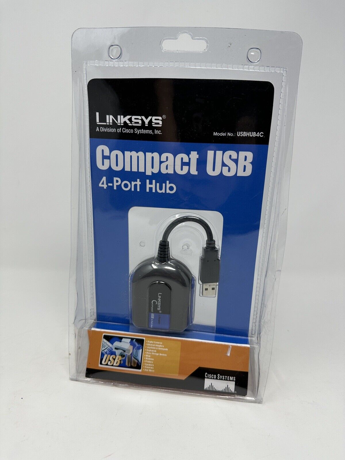 Cisco-Linksys USBHUB4C ProConnect Compact USB 4-Port Hub New Sealed