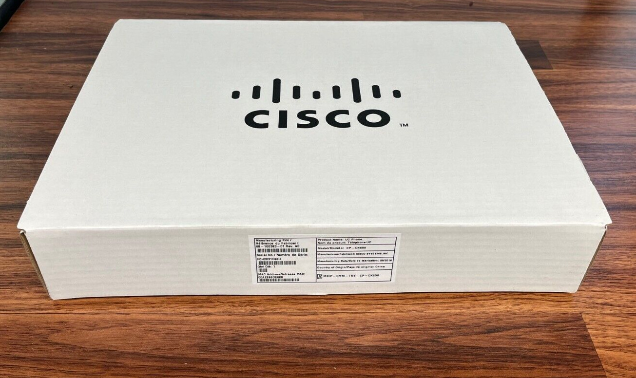 NEW Cisco Collaboration Experience LCD Video Phone CP-DX650-K9