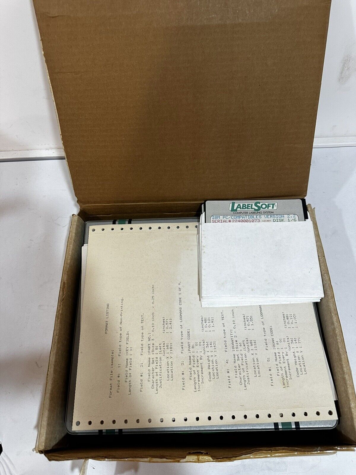 Vintage LabelSoft Computer Labeling System By PSC Perrysburg Software Corp IBM