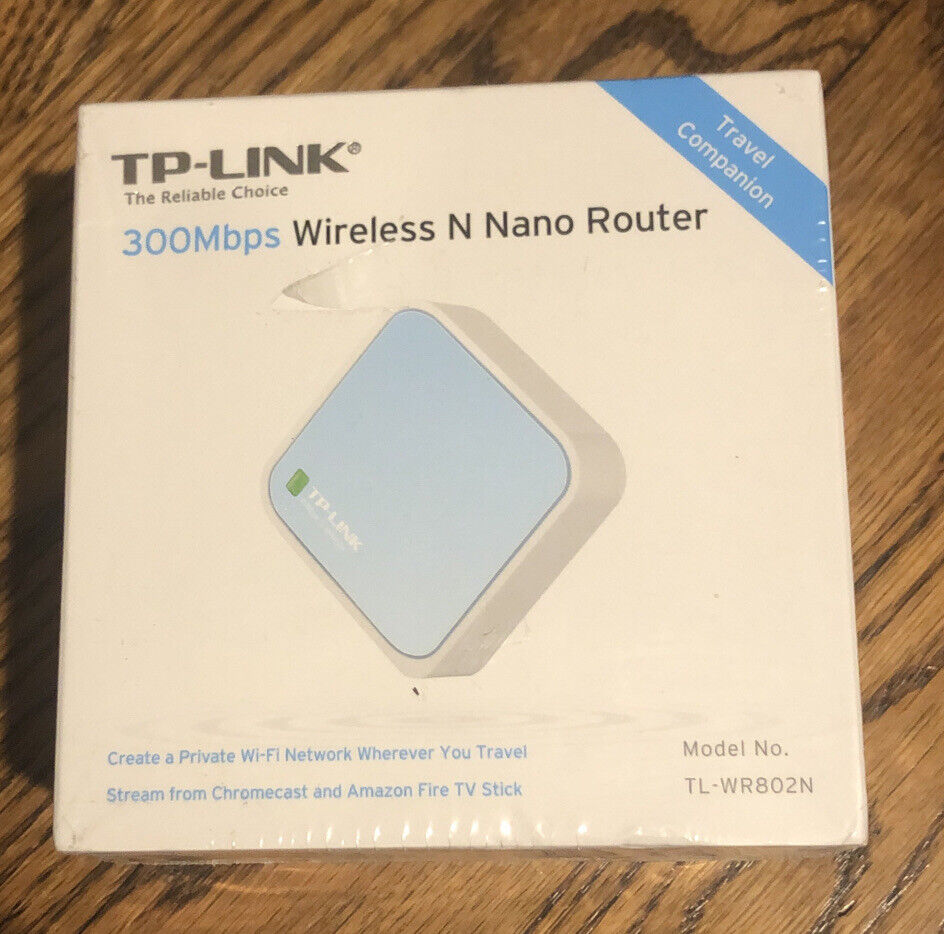 TP-Link TL-WR802N 300Mbps Nano Mini Portable Travel Wireless N Router 5-in1 New