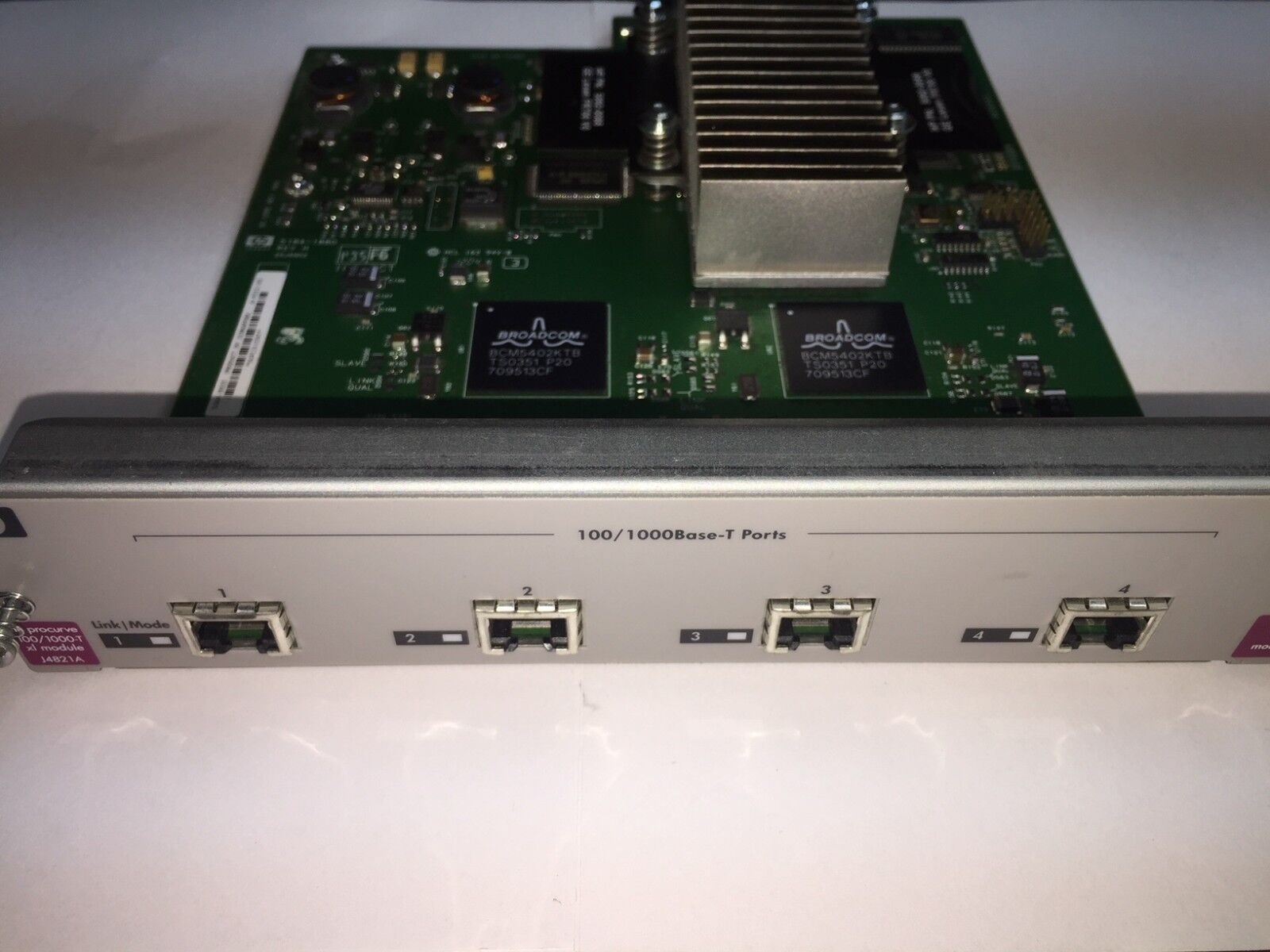 HP J4821A ProCurve 100/1000 4 Port Switch Module Gigabit Ethernet RJ-45 TESTED