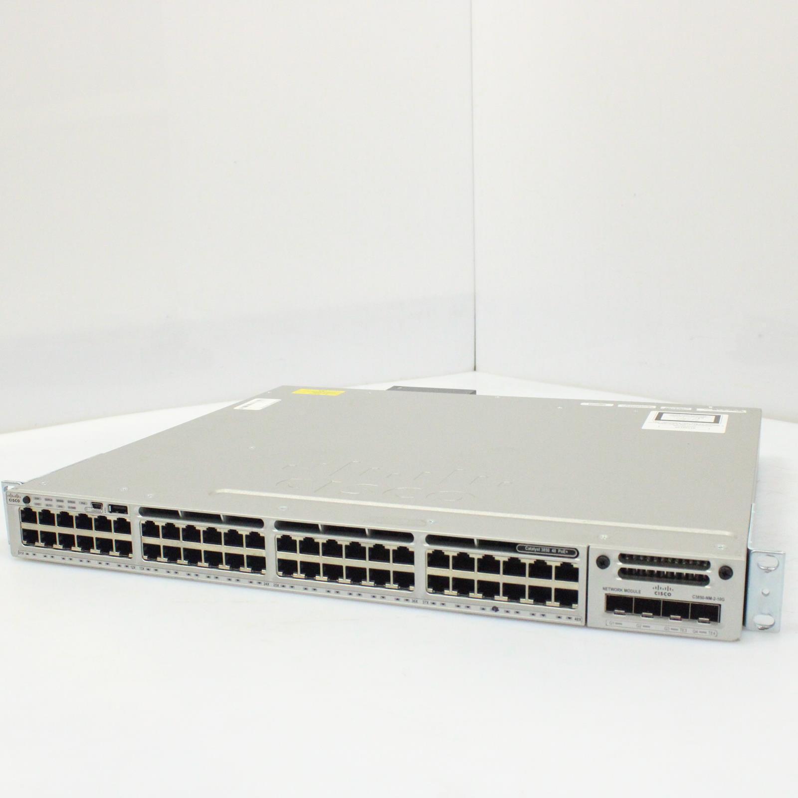 Cisco Catalyst WS-C3850-48U-L V05 48-Port POE Ethernet Network Switch