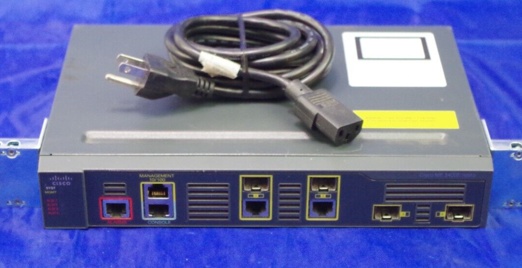 Cisco ME 3400EG Gigabit Network Switch ME-3400EG-2CS-A W/Rack Mounts REPAIR