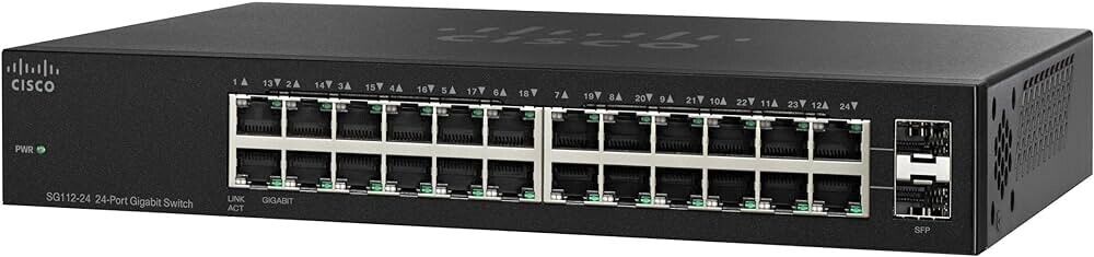 Cisco 110 24 Port Gigabit Ethernet Switch with 2 x SFP SG112-24-NA