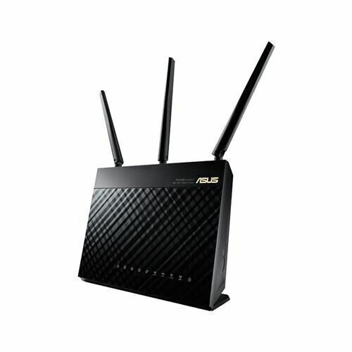 ASUS RT-AC66U AC1900 1300 Mbps 4 Port Gig Wireless Router TESTED 