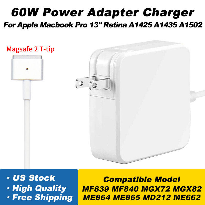 60W MagSafe 2 Power Adapter Charger for Apple MacBook Pro 13\