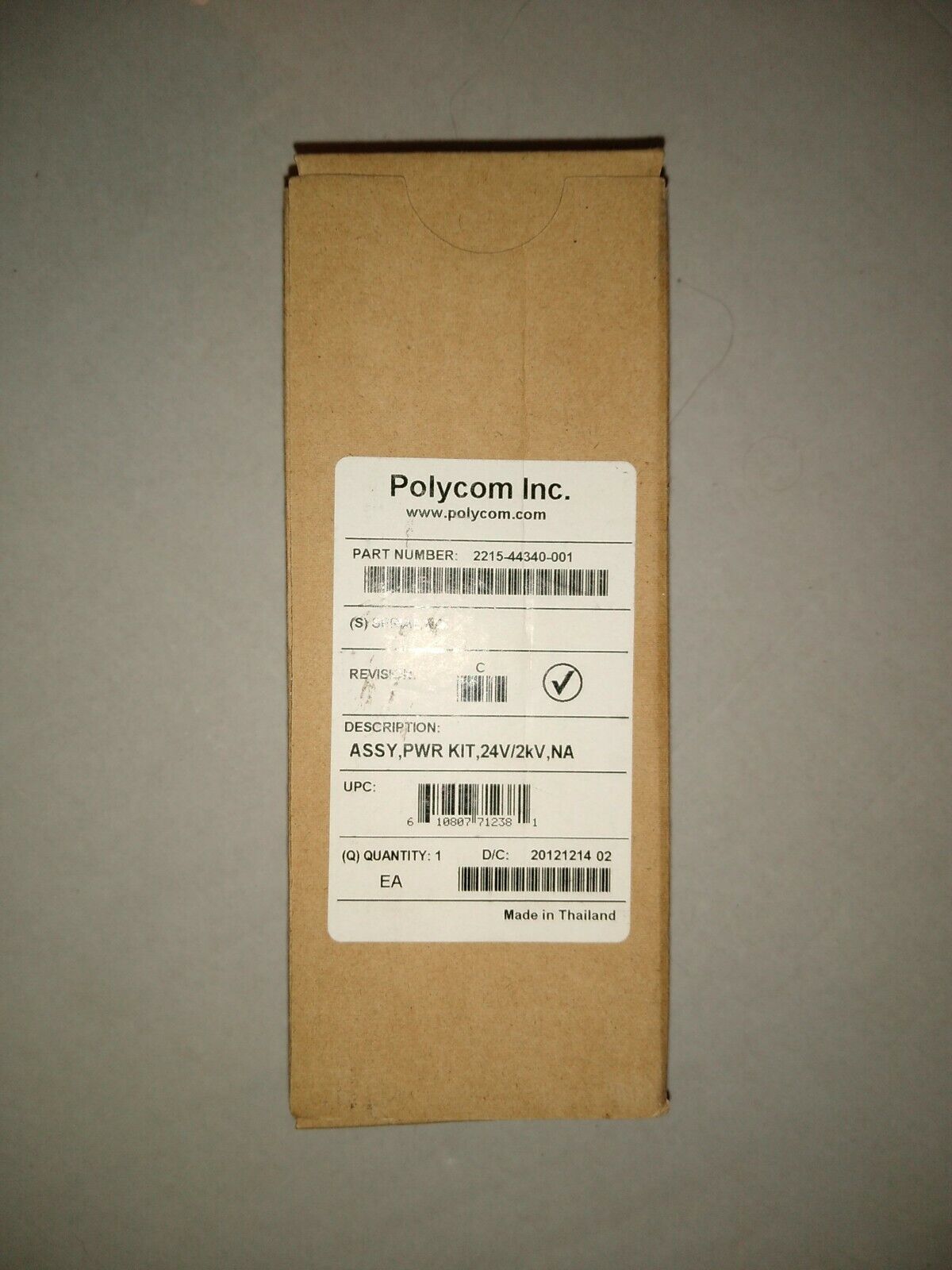 NEW Polycom 2215-44340-001 Power Adapter