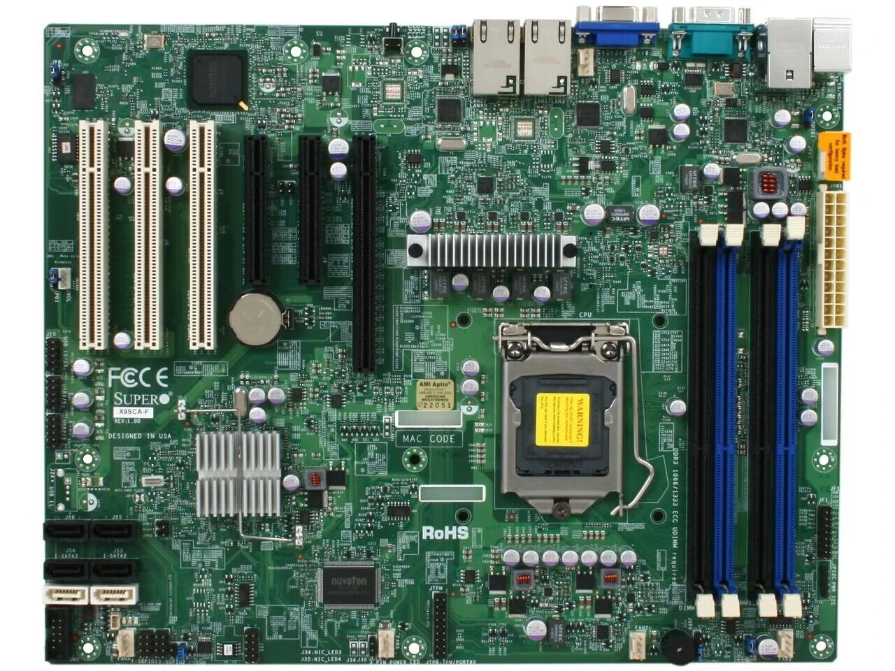 Supermicro MBD-X9SCA-F-B Motherboard NEW, IN STOCK, 5 Year Warranty