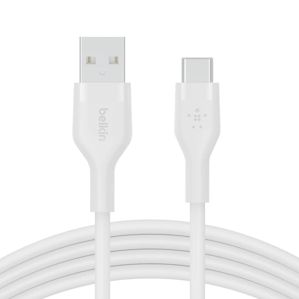 Belkin BoostCharge Flex silicone USB C charger cable, USB-IF certified USB type 