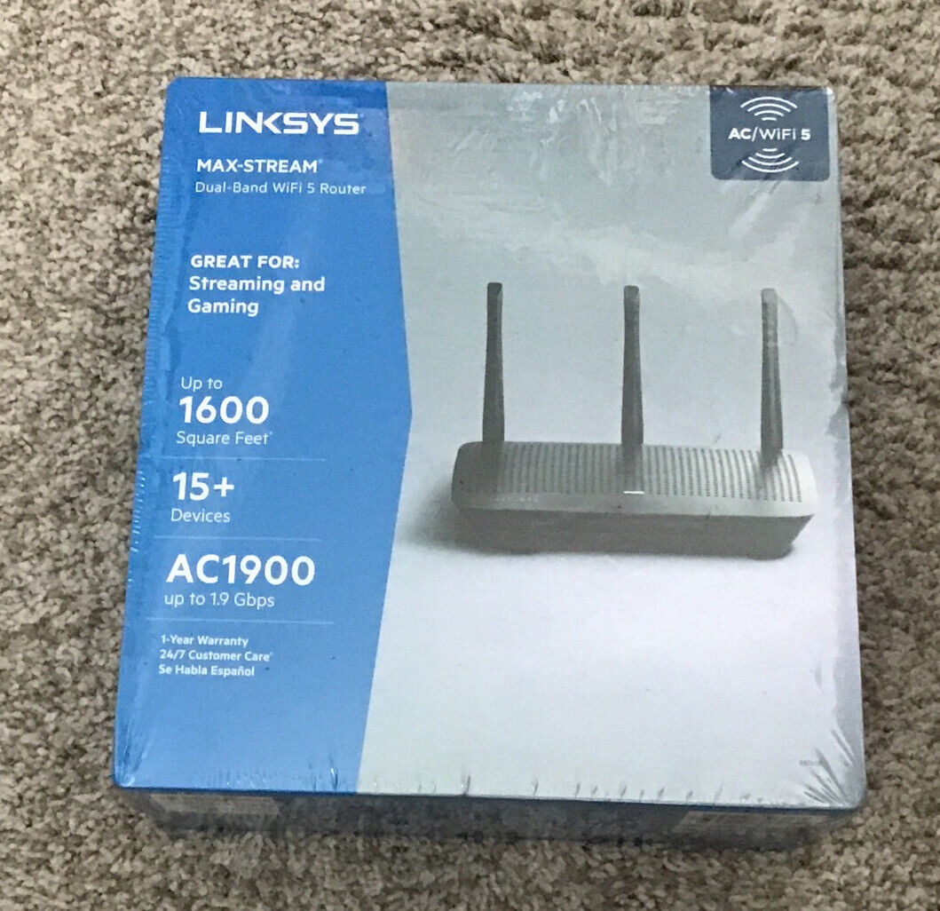 Linksys EA7430 MAX-STREAM Dual-Band WiFi 5 Router AC1900