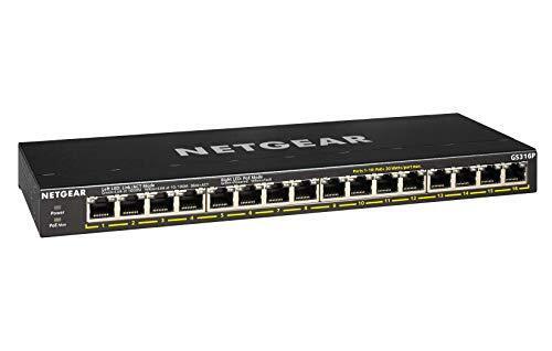 Netgear GS316P Ethernet Switch (gs316p-100nas) (gs316p100nas)