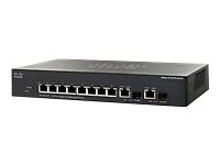Cisco SG300-10MP 10-Port Gigabit Max-PoE Managed Switch with Power Supply