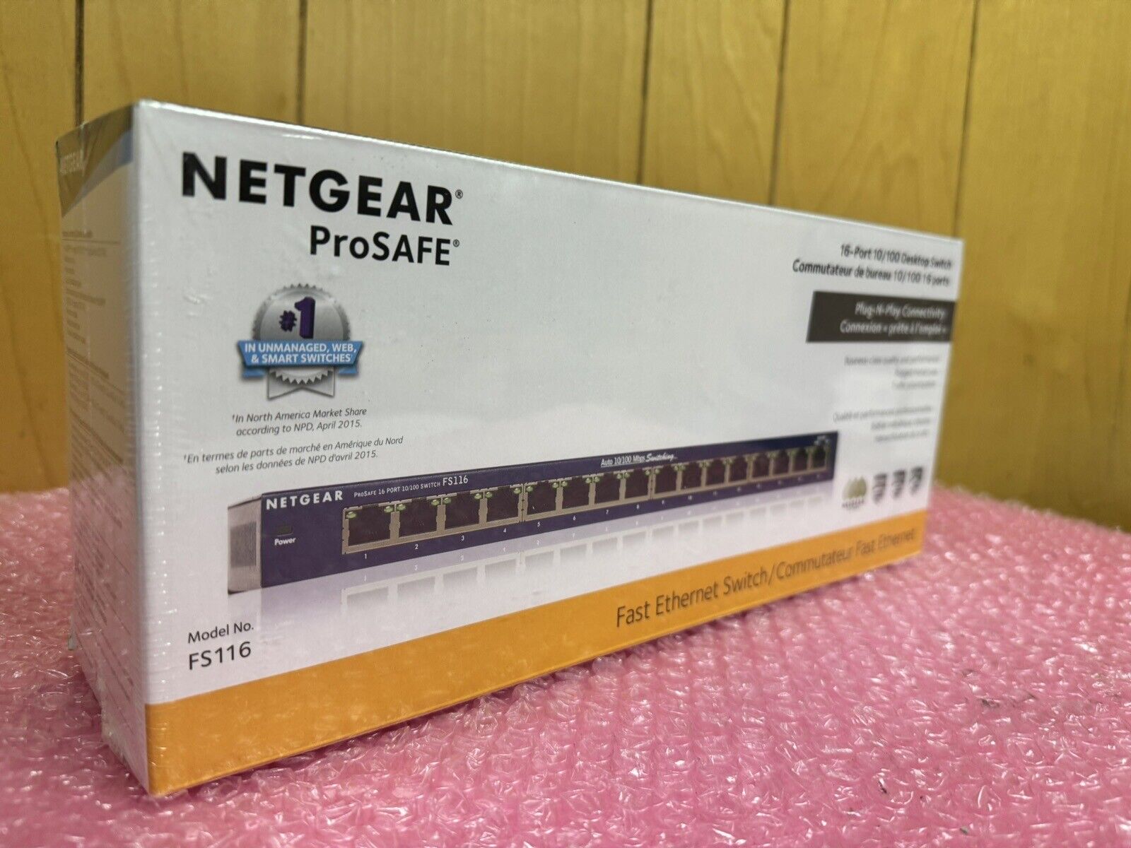 NetGear ProSafe FS116NA 16-Port 10/100 Desktop External Switch