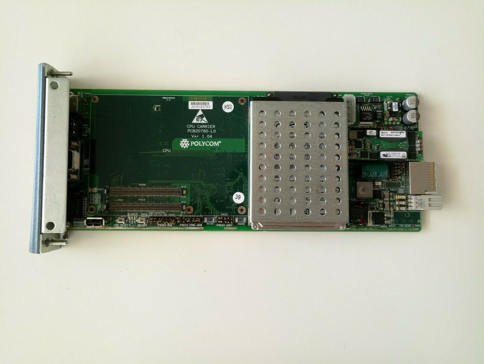 Polycom  BRD2113C-R5 CNTL PCB2076D-L0 CPU Carrier Module for RMX 2