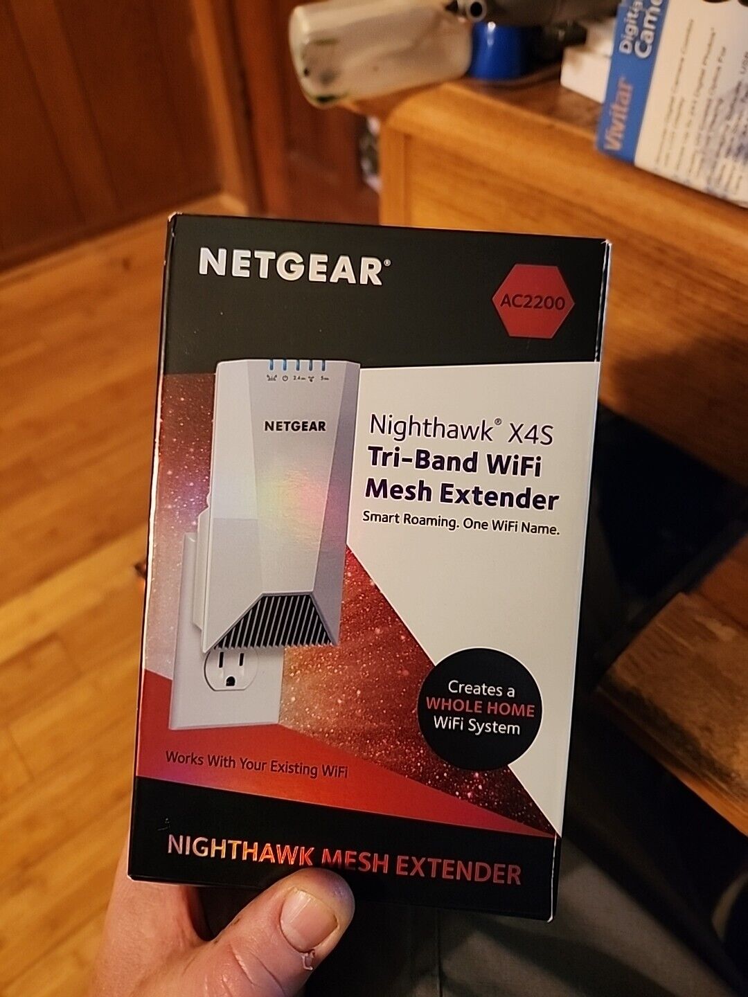 NETGEAR WiFi Mesh Range Extender MODEL 7500 Nighthawk X4S EUC in Box w/ Manual