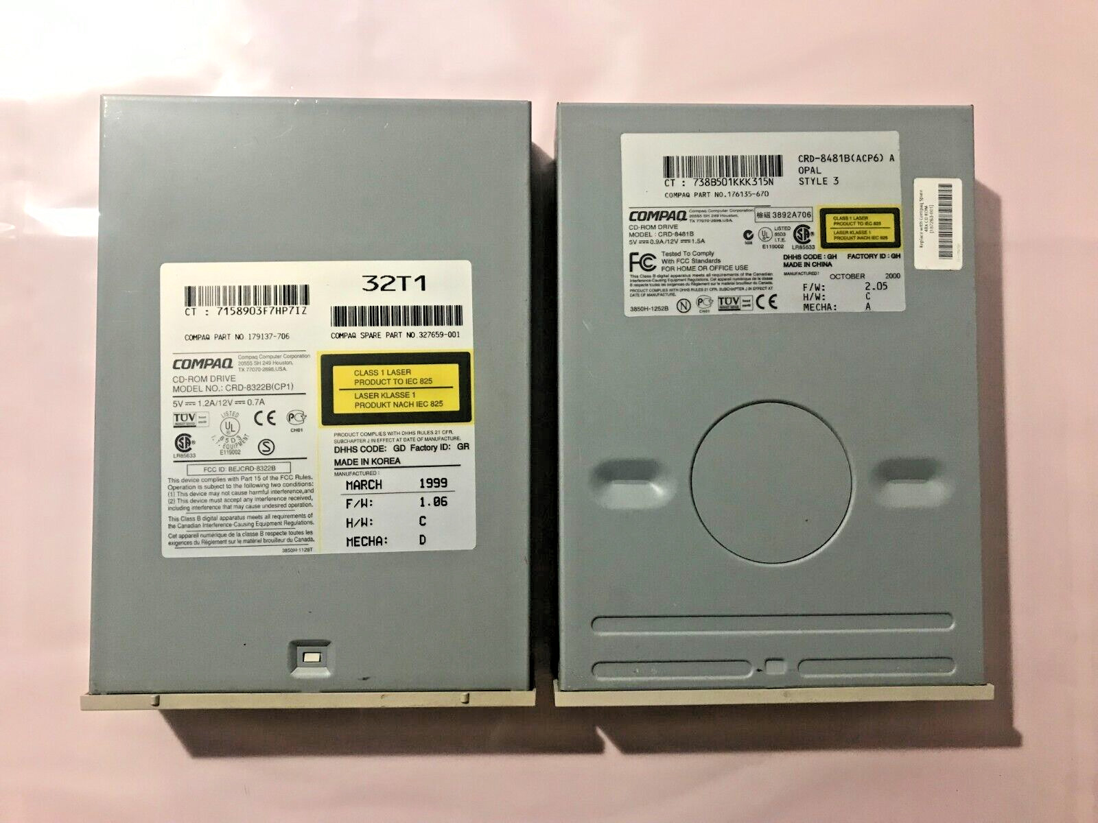 VINTAGE Combo CRD-8322B and CRD-8481B Internal CD-ROM Drive