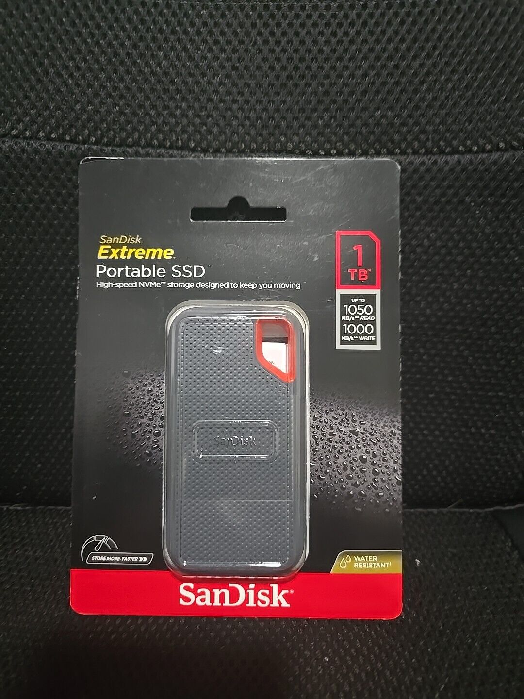 Brand NEW SanDisk Extreme 1TB Portable External SSD Flash Storage Drive, Black