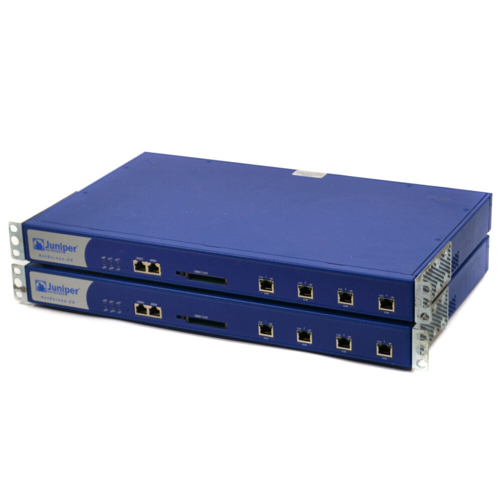 (Lot of 2) Juniper Networks NS-025-001 NetScreen-25 Firewall Security Appliance