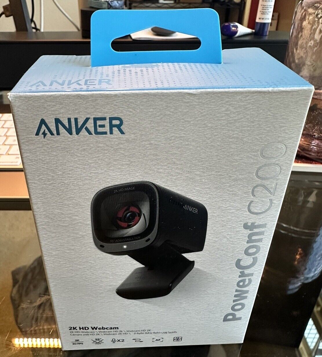 Anker PowerConf C200 2K Mac Webcam - Black (A3369)