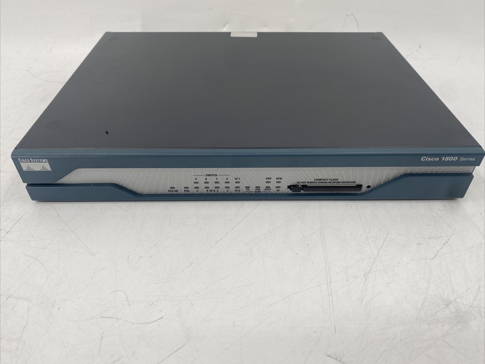 CISCO 1800 1811/K9 8-Port Integrated VPN Router Untested Powers On EB-12178