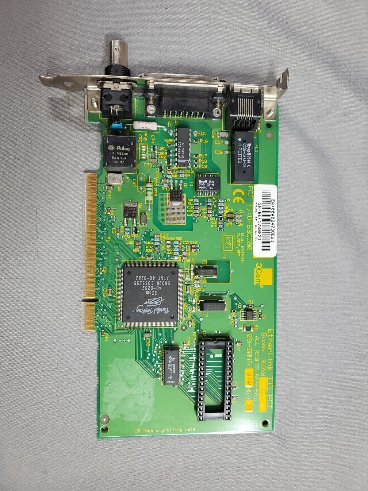 3COM Etherlink III 3C590 PCI Network Interface Card. untested