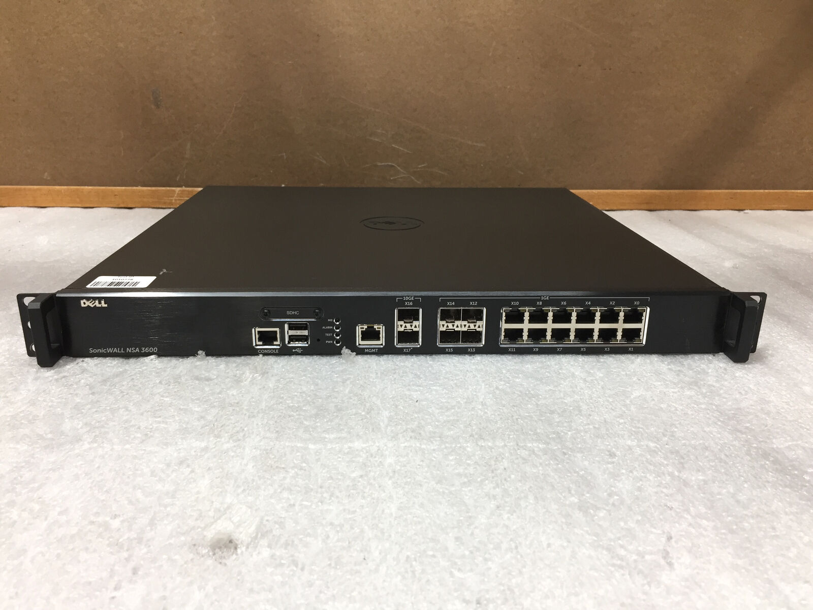 Dell SonicWall 1RK26-0A2 Firewall Device Security Appliance NSA 3600, Reset