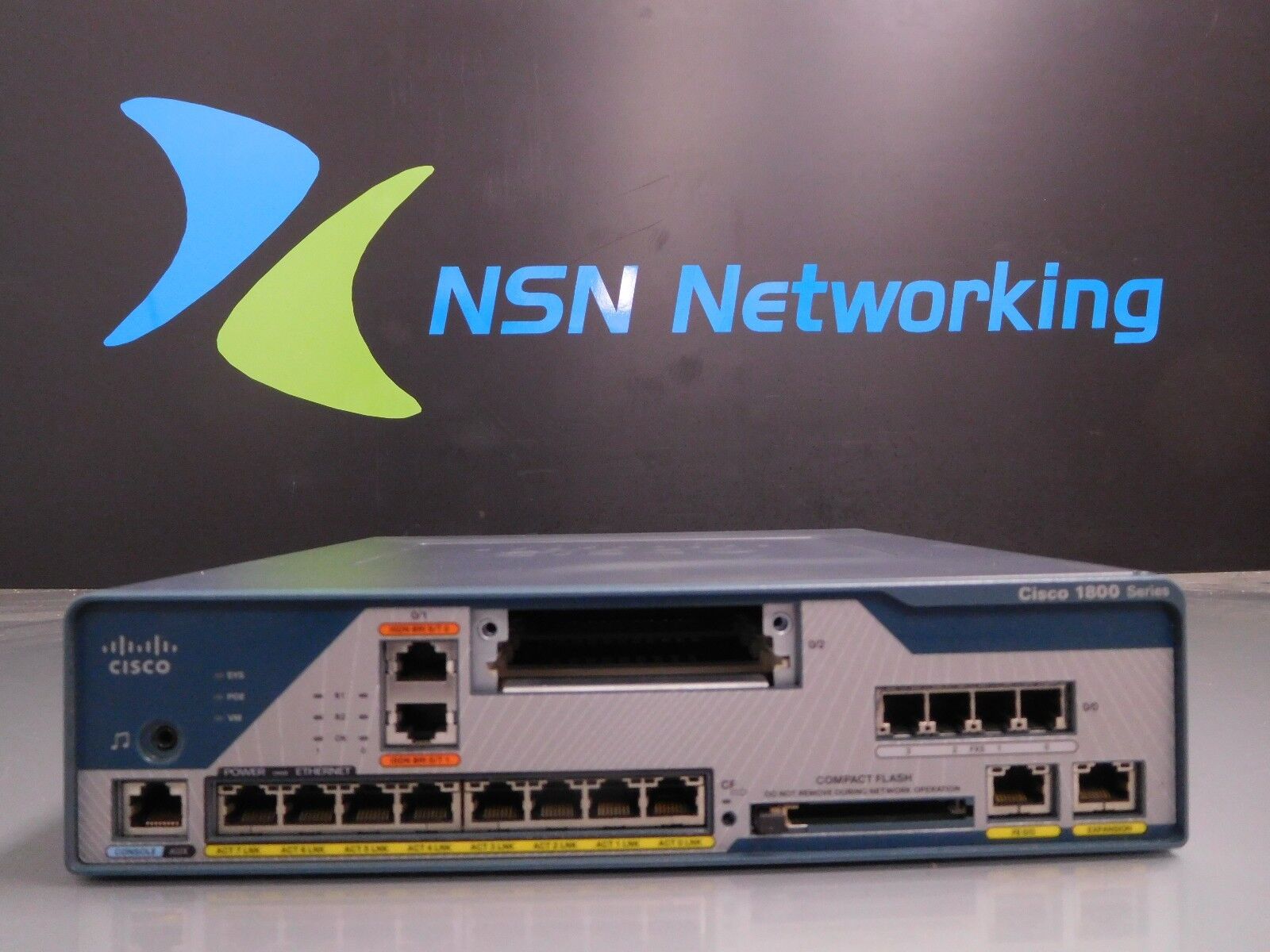 Cisco 1861 C1861-UC-2BRI-K9 V02 Integrated Services Router NO FLASH