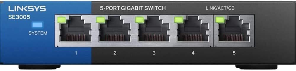 SE3005 5 Port Gigabit Ethernet Unmanaged Switch Computer Network Auto Sensing Po