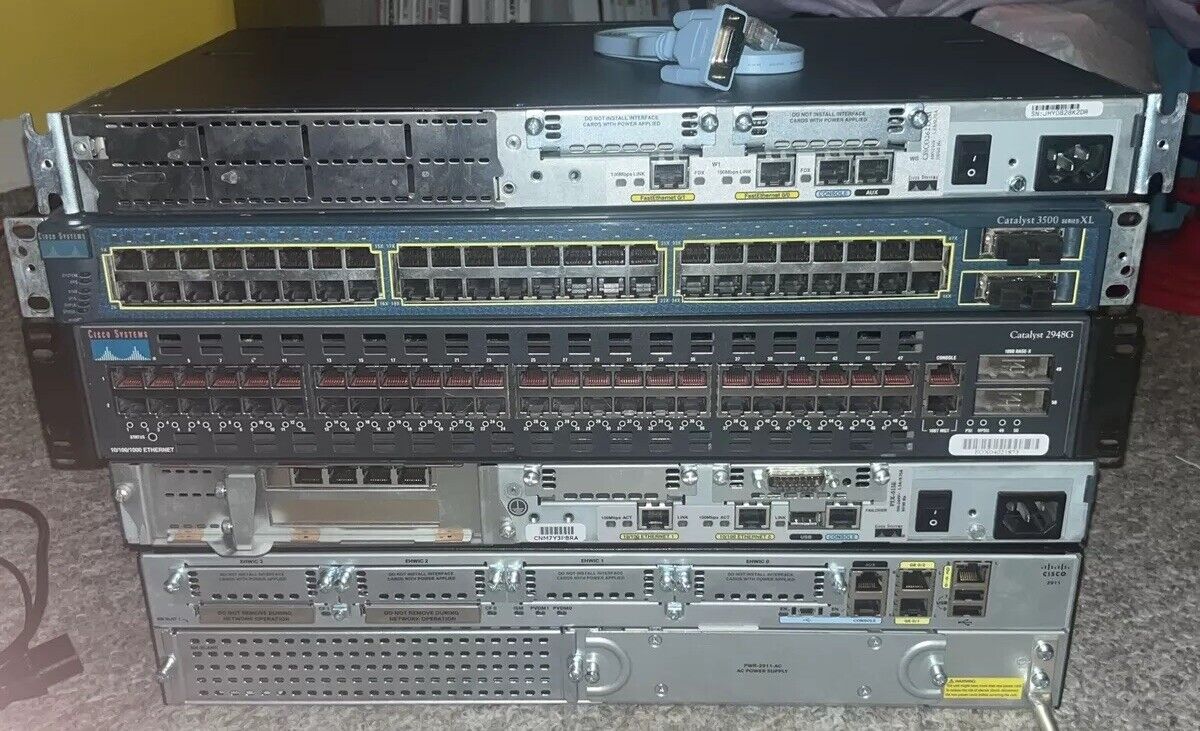 Cisco Lab Kit (2 Switches, 2 Routers, And Firewall)