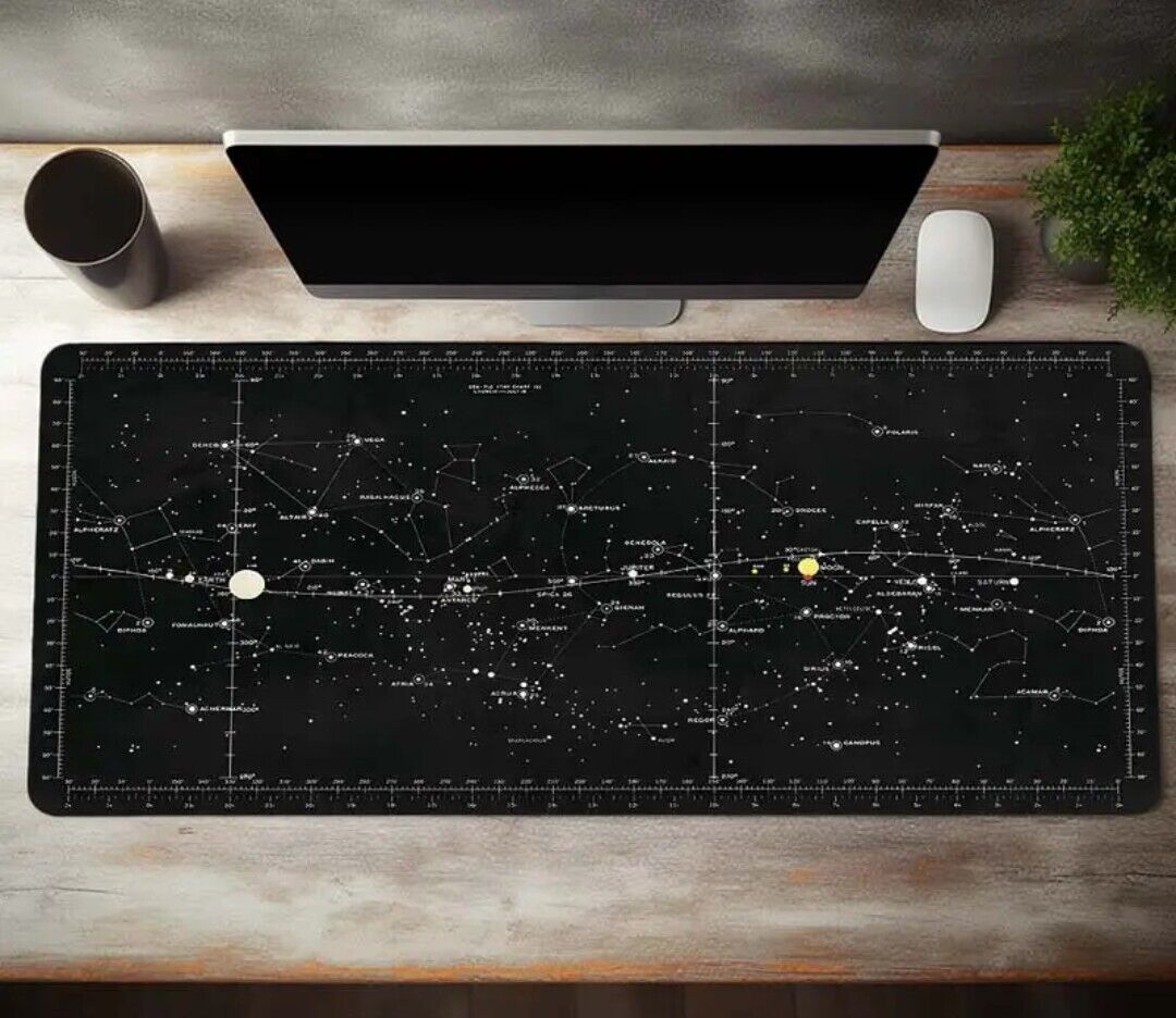 Space Constellation Design  - large gaming pad -30cmx60cm -NEW 