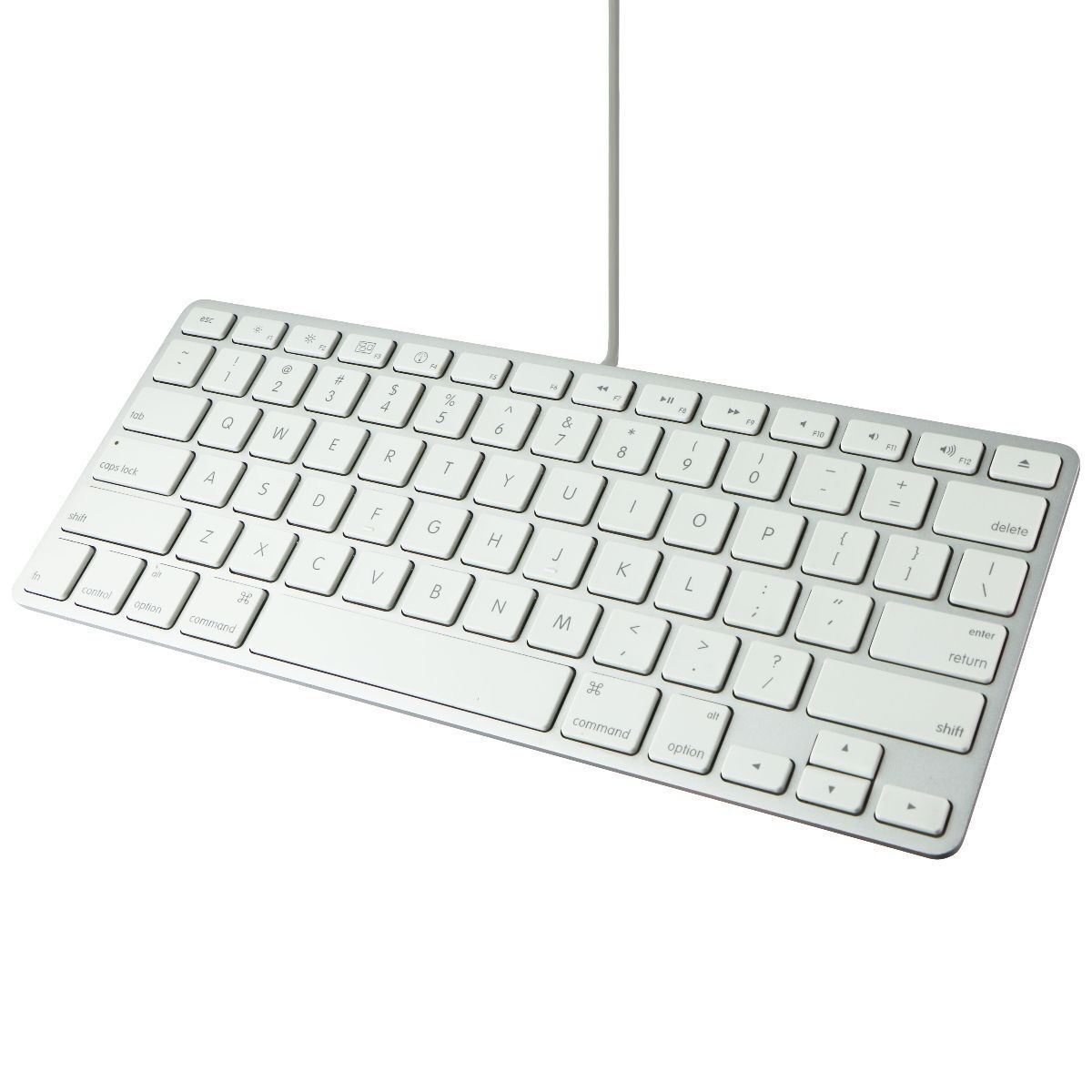 Apple Wired USB 78-Key Keyboard for Mac OS - Silver/White (A1242/MB869LL/A)