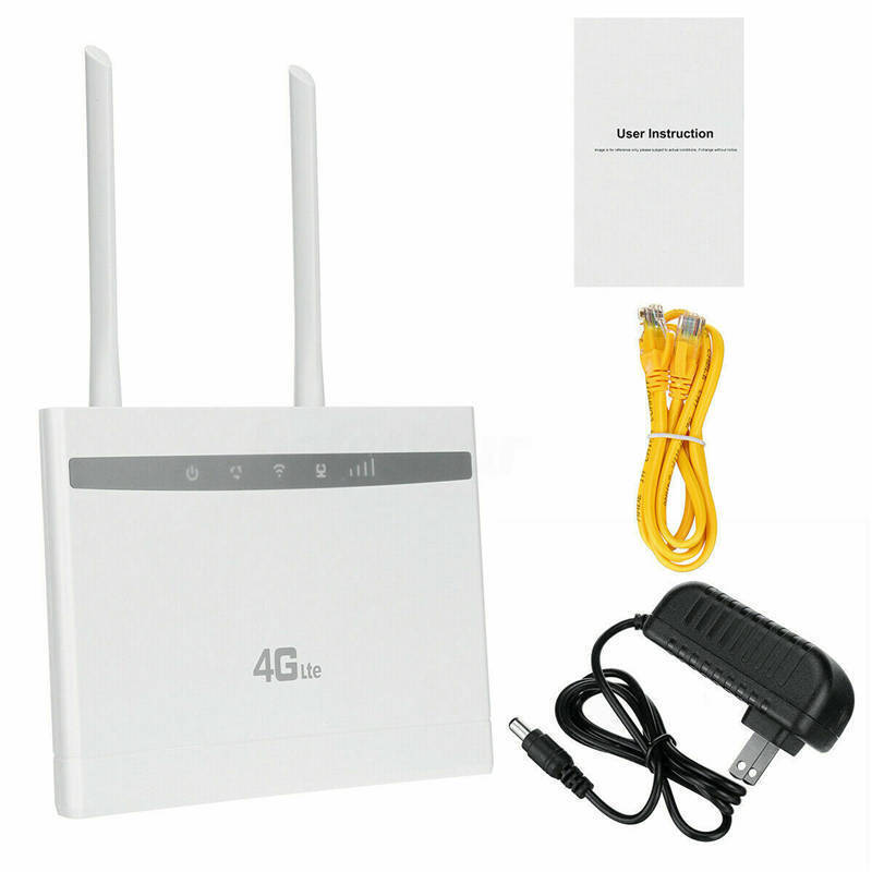 4G Wireless CPE Router 300Mbps WiFi Hotspot & SIM Card UNLOCKED Dual Antenna AO