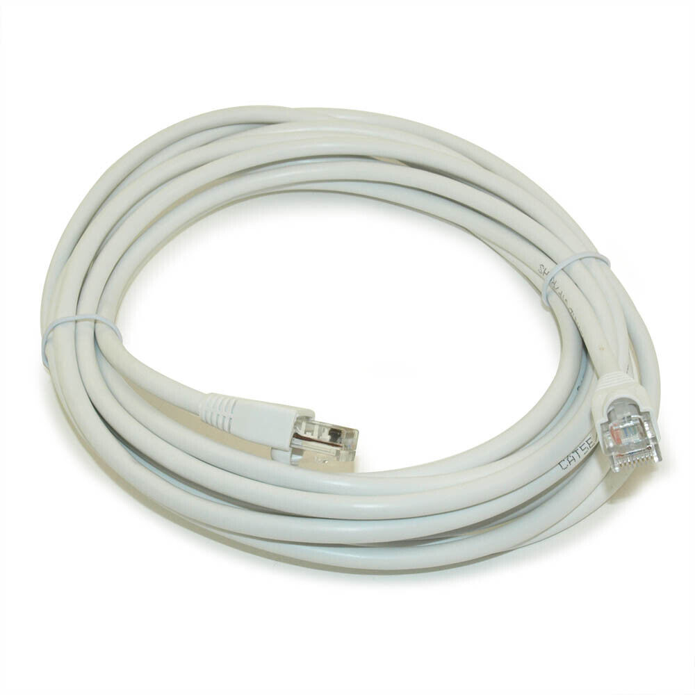14ft Cat5E Ethernet RJ45 Patch Cable  Stranded  Snagless Booted  WHITE
